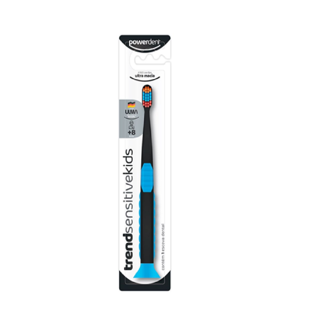 Escova Dental Infantil Powerdent Trends Sensitive Kids +8 anos Cerdas Macias 1 Unidade