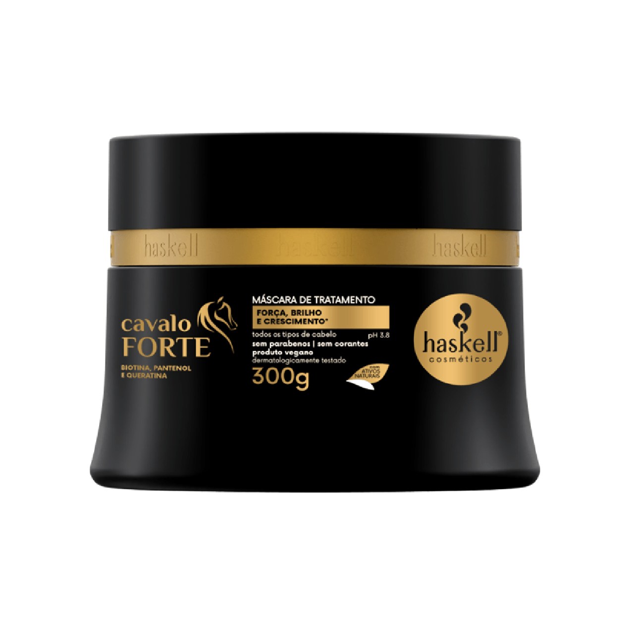 Máscara Capilar Haskell Cavalo Forte Força, Brilho e Crescimento 250g