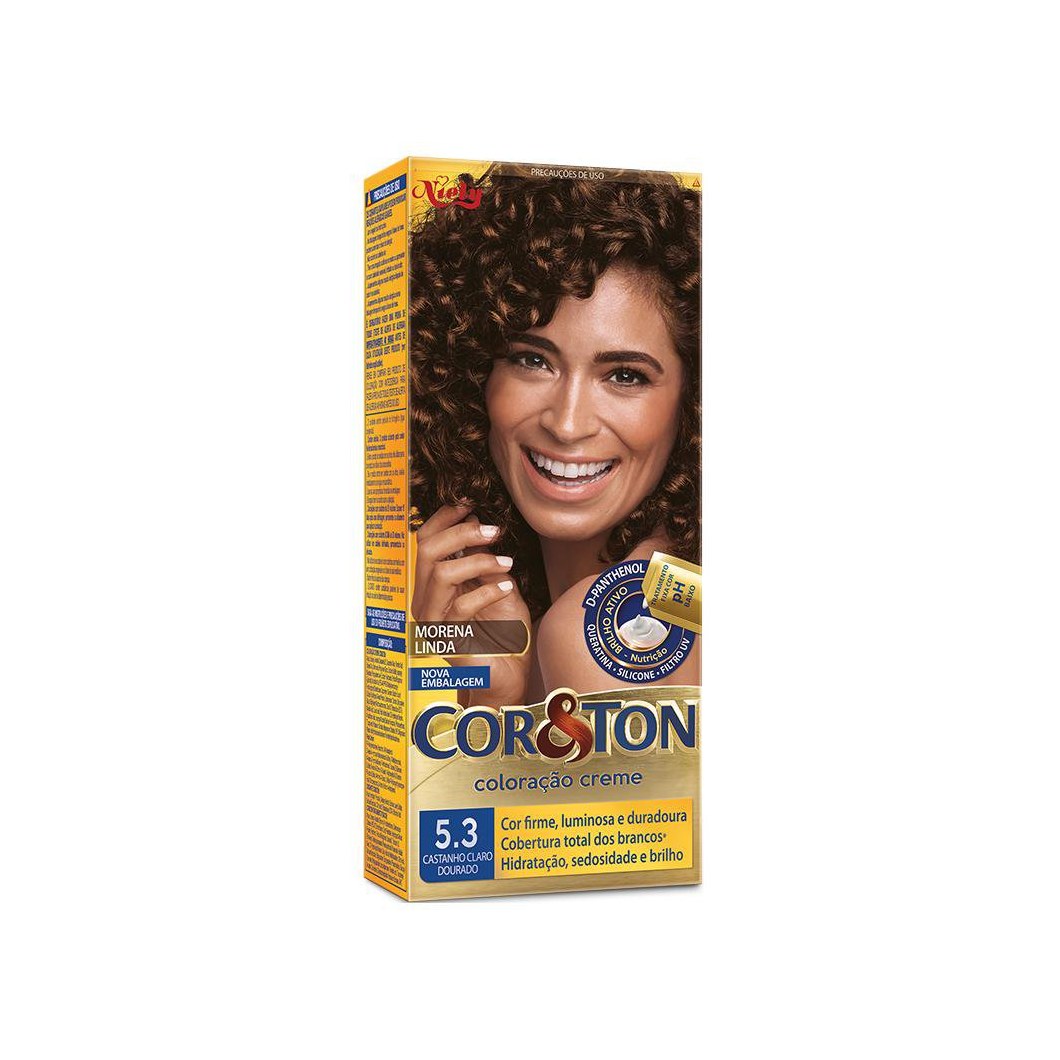 Tintura Niely Gold Castanho Claro Dourado 5.3
