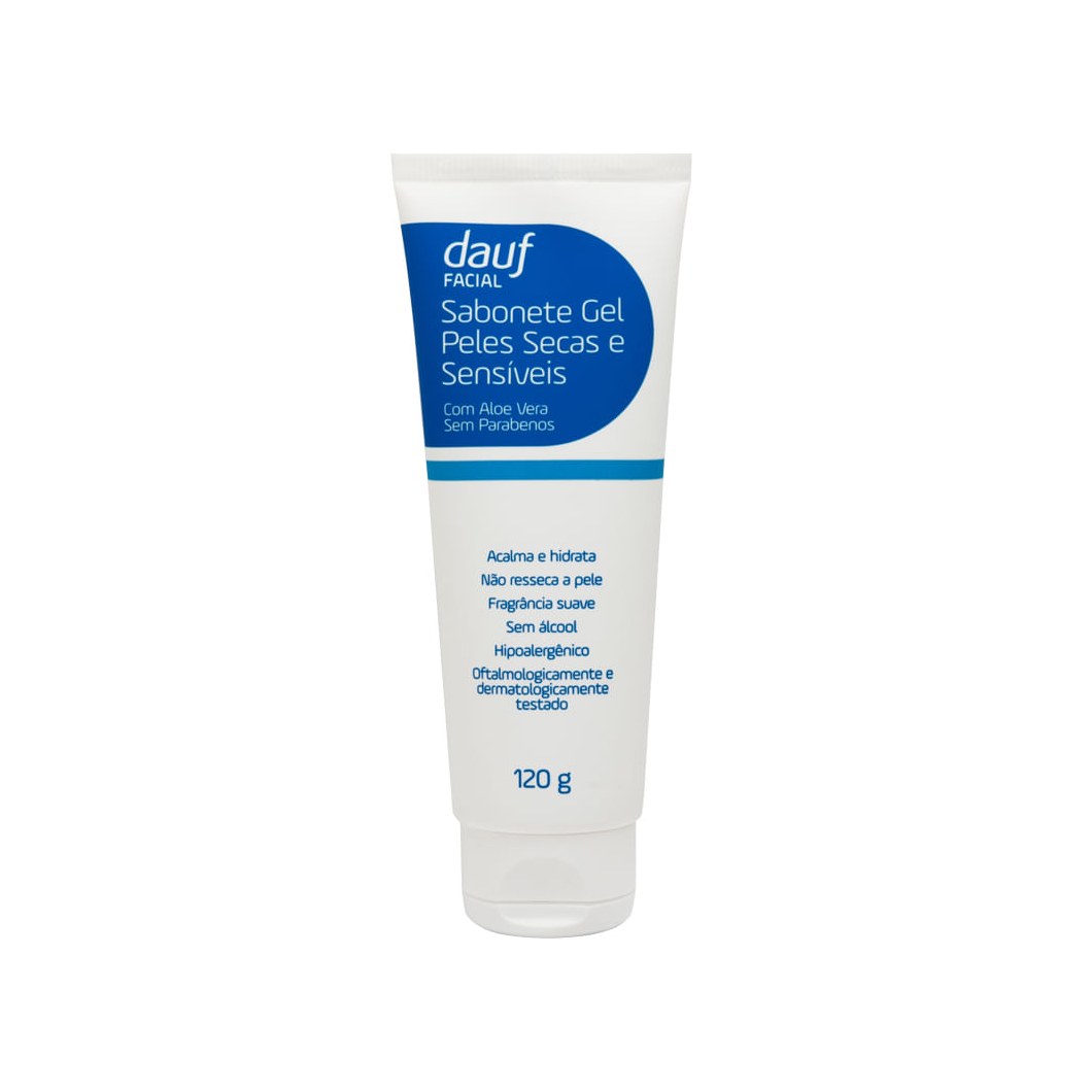 Sabonete Dauf Facial Gel Peles Secas E Sensiveis 120g