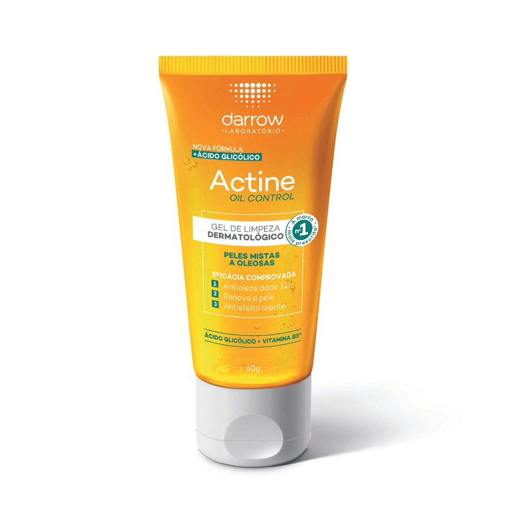 Gel de Limpeza Facial Darrow Actine Oil Control Peles Mistas a Oleosas 60g