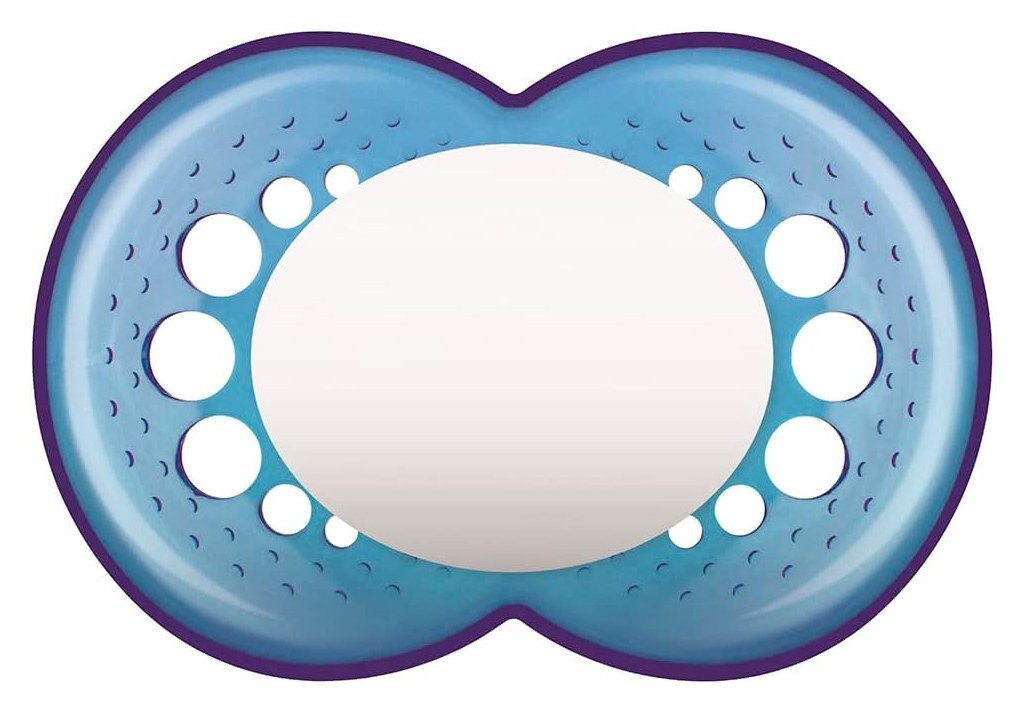 Chupeta MAM Original Furos de Ventilação +16 meses Silicone Azul 1 Unidade