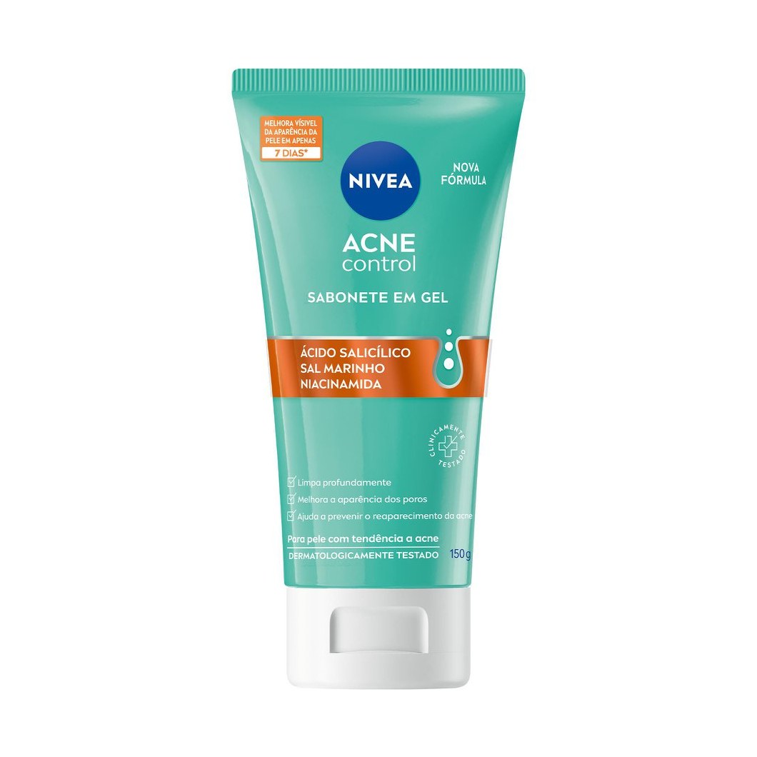 Sabonete em Gel Facial Nivea Acne Control com Ácido Salicílico 150g