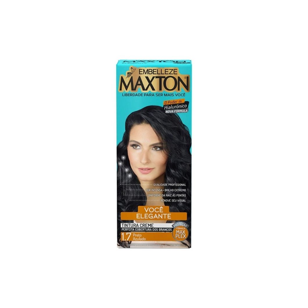 Tintura Maxton Preto Azulado Mistério 1.7