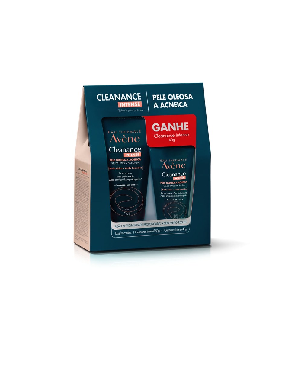 Kit Gel de Limpeza Facial Avène Cleanance Intense 150g 1 Unidade + Gel de Limpeza Facial Avène Cleanance Intense 40g 1 Unidade
