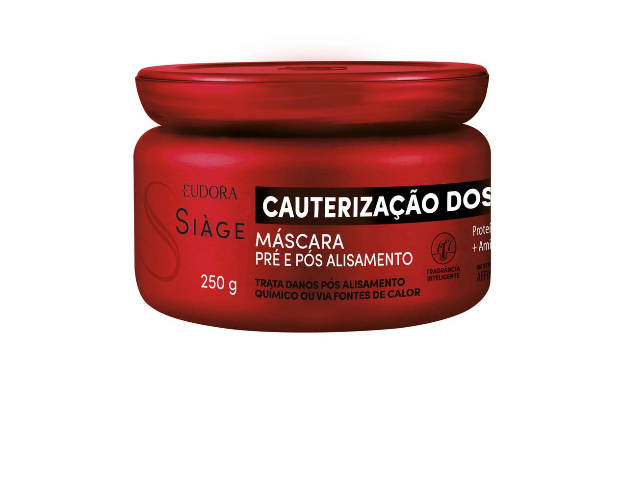 Máscara Capilar Eudora Siàge Cauterização dos Lisos Pré e Pós-Alisamento 250g