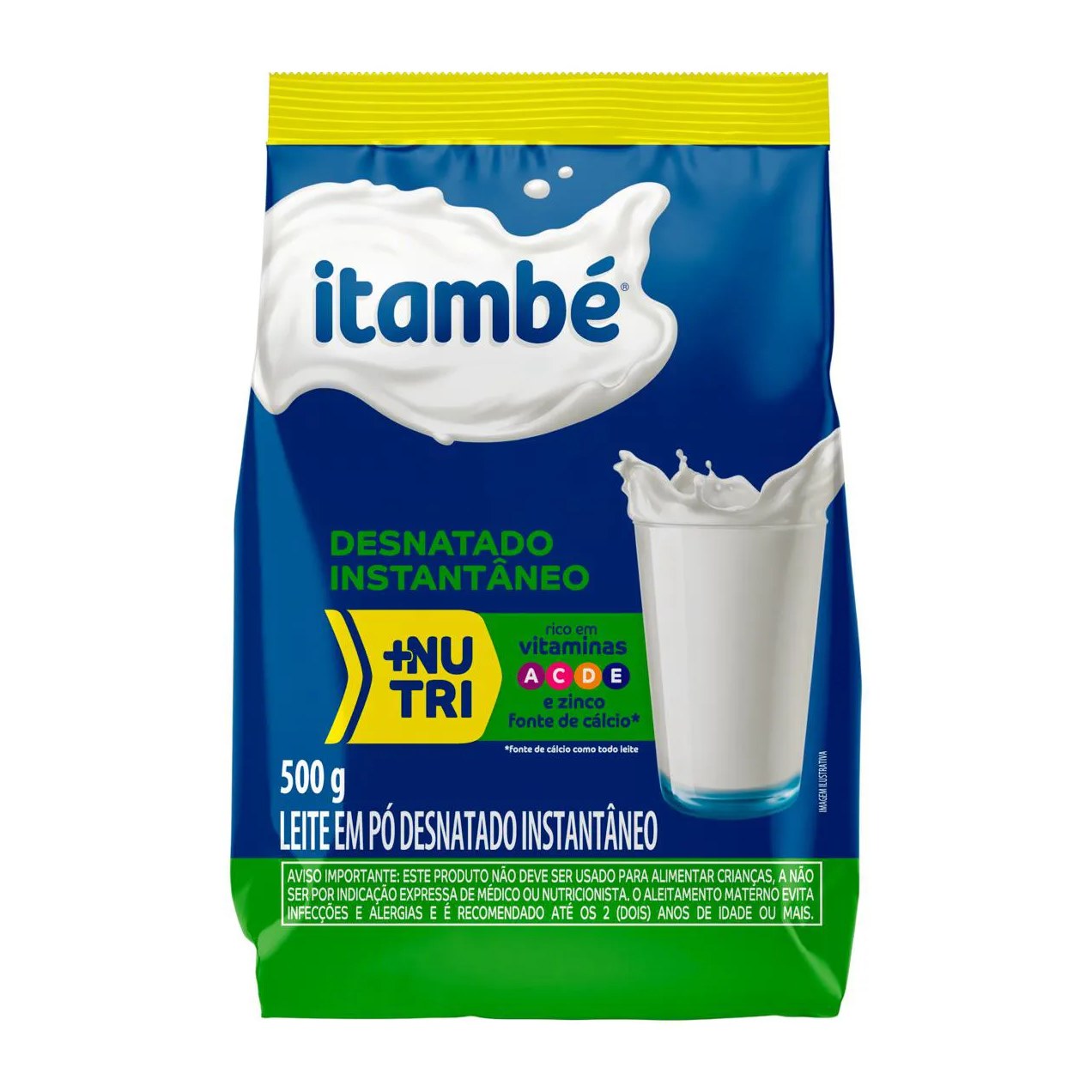 Leite em Pó Desnatado Instantâneo Itambé +Nutri 500g