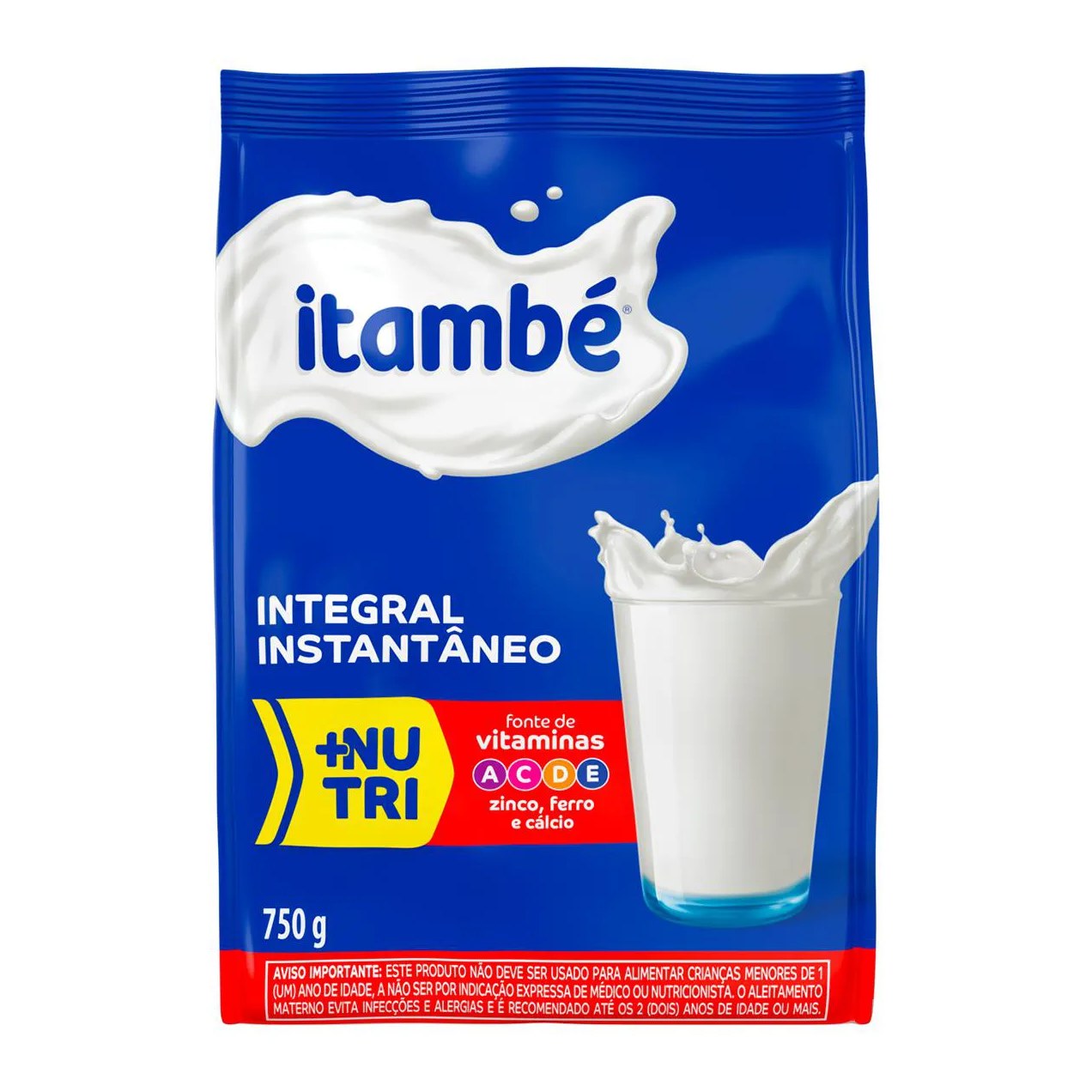 Leite em Pó Integral Instantâneo Itambé +Nutri 750g