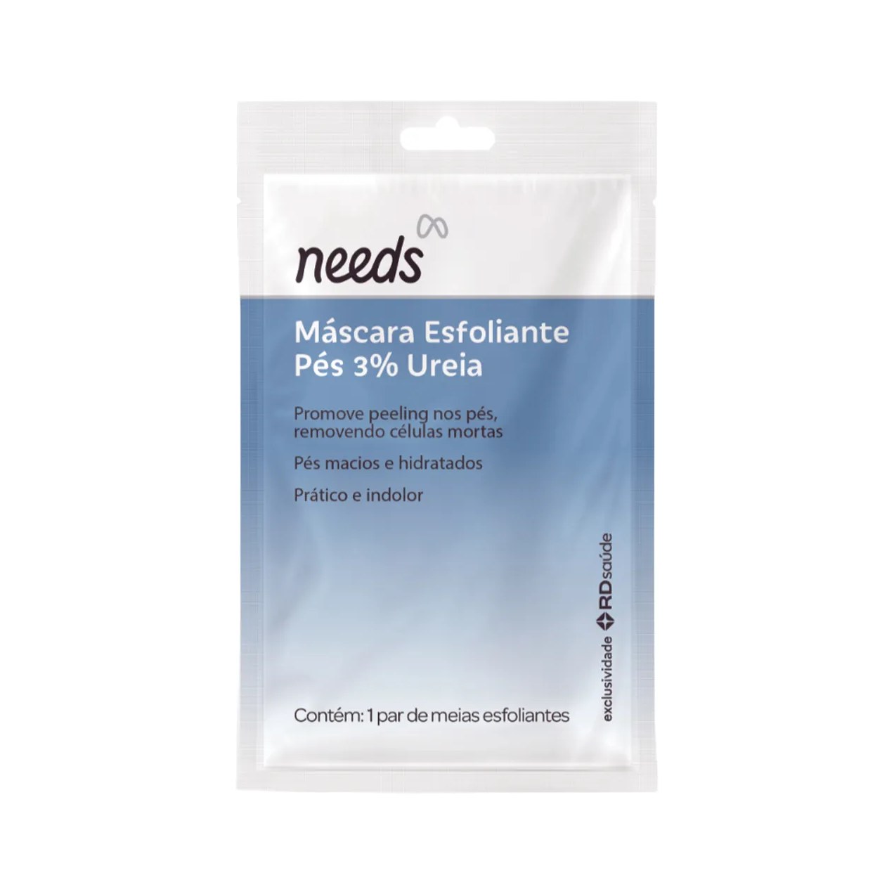 Máscara para Pés Esfoliante Needs 3% Ureia 1 par