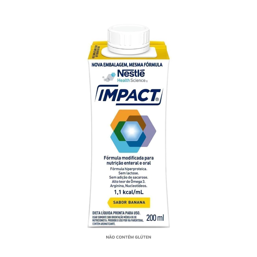 Nutrição Enteral E Oral Impact Banana 200Ml