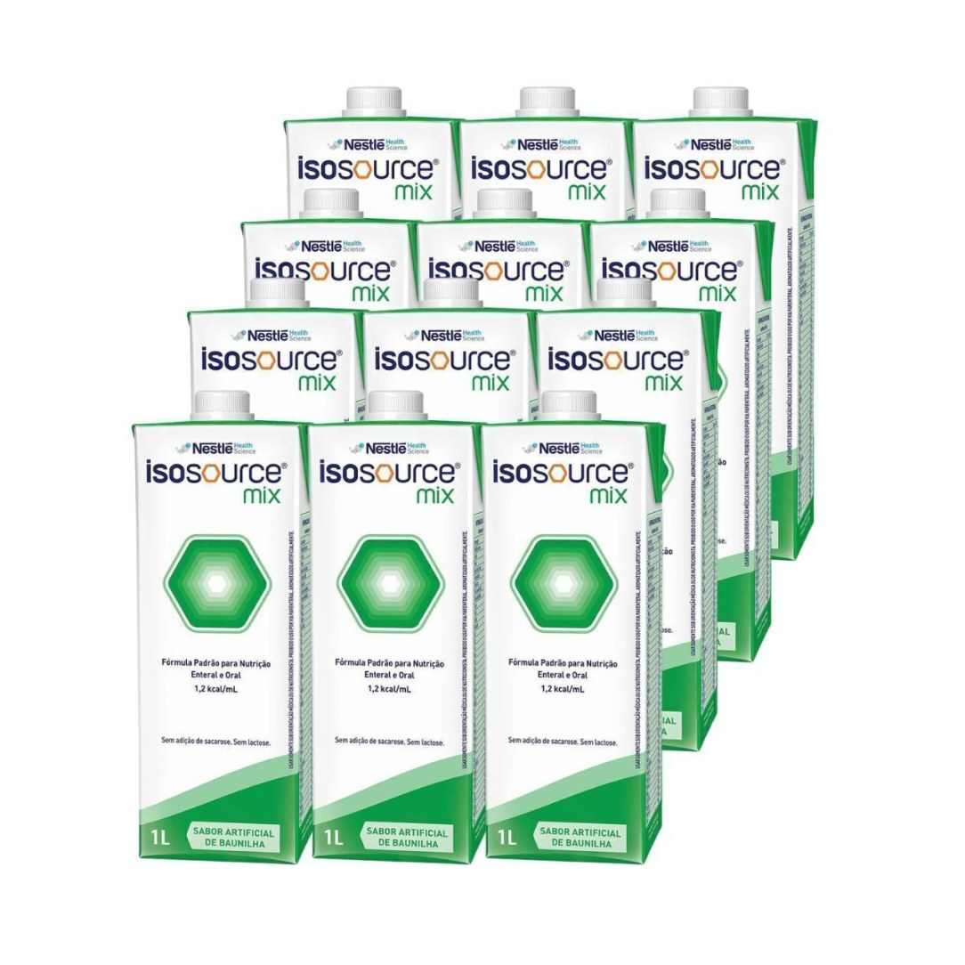 Nutrição Enteral E Oral Isosource Mix 1L 12 Unidades