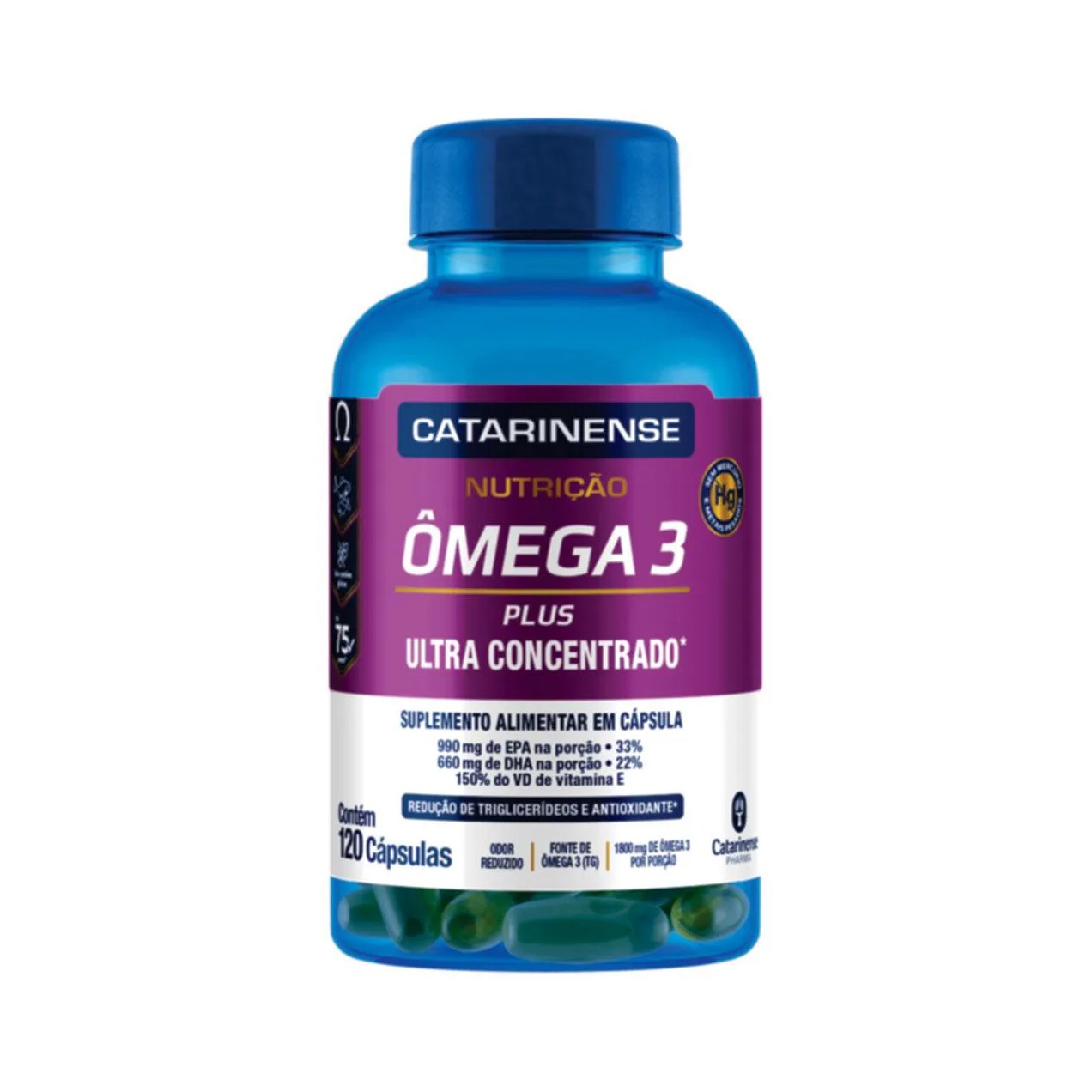 Ômega 3 Plus Catarinense Nutrição 120 cápsulas