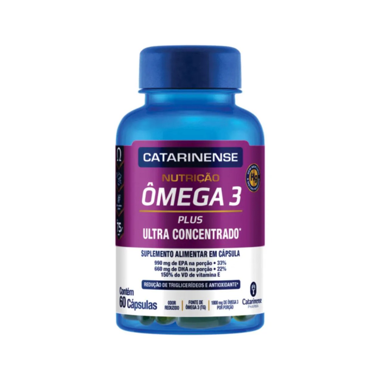 Ômega 3 Plus Catarinense Nutrição 60 cápsulas