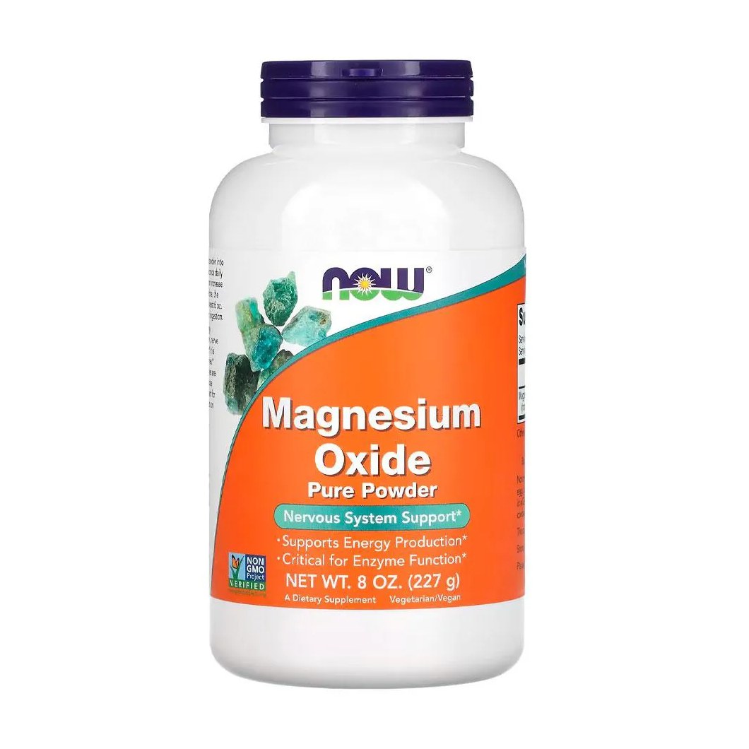Óxido de Magnésio em Pó Now Foods 227g Importado