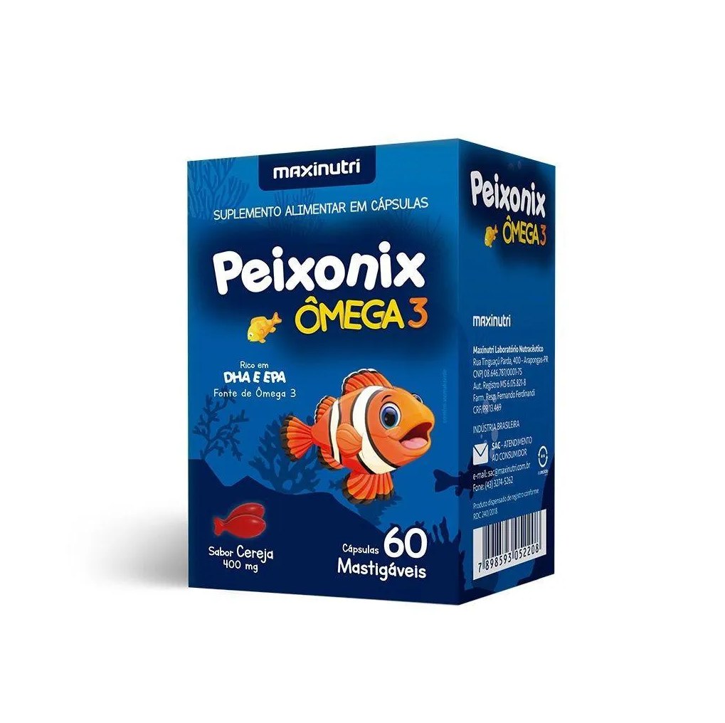 Peixonix Ômega 3 400mg (60 Cápsulas) – Padrão: Único