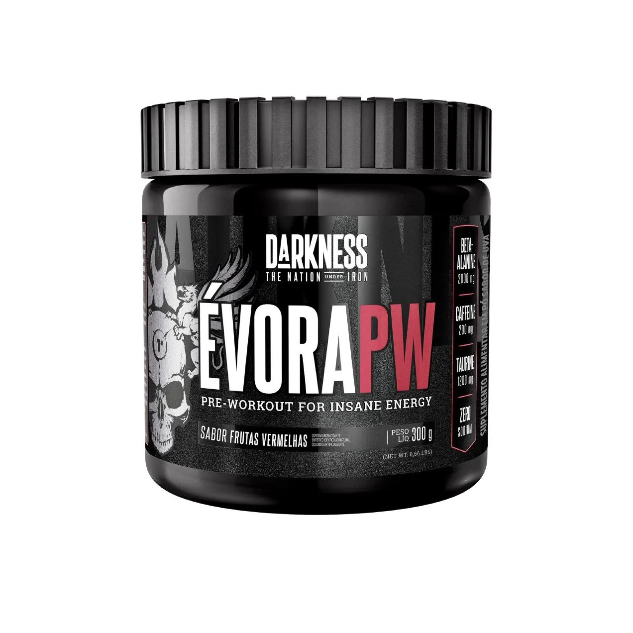 Pré Treino Darkness Évora PW Frutas Vermelhas 300g