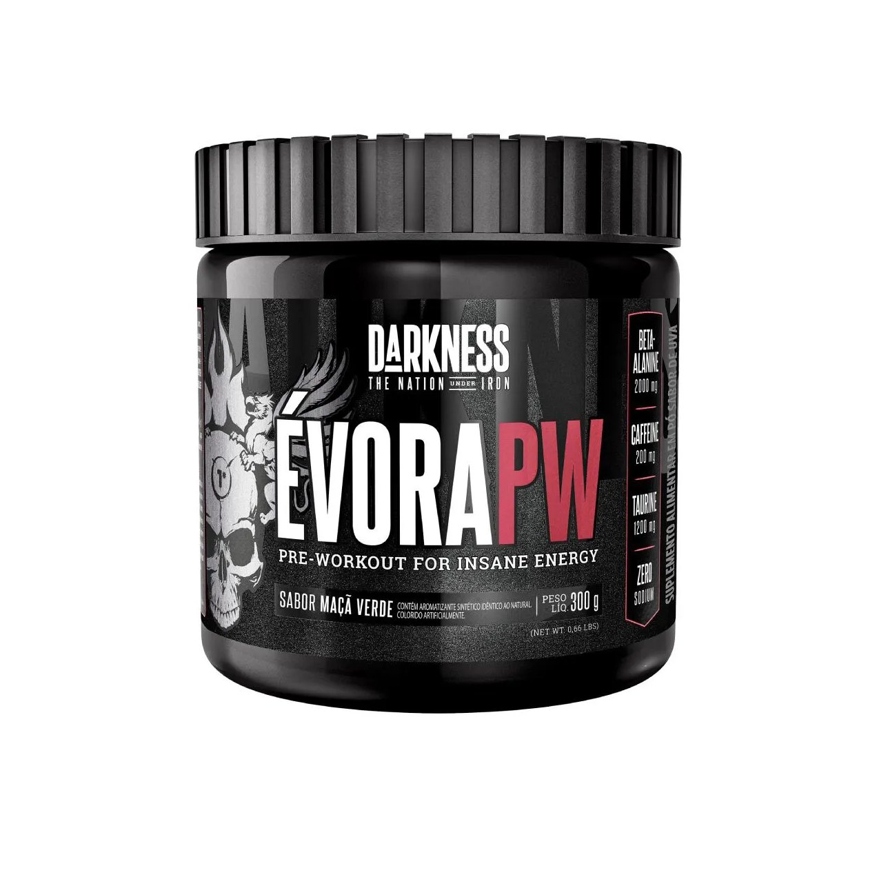 Pré Treino Darkness Évora PW Maçã Verde 300g