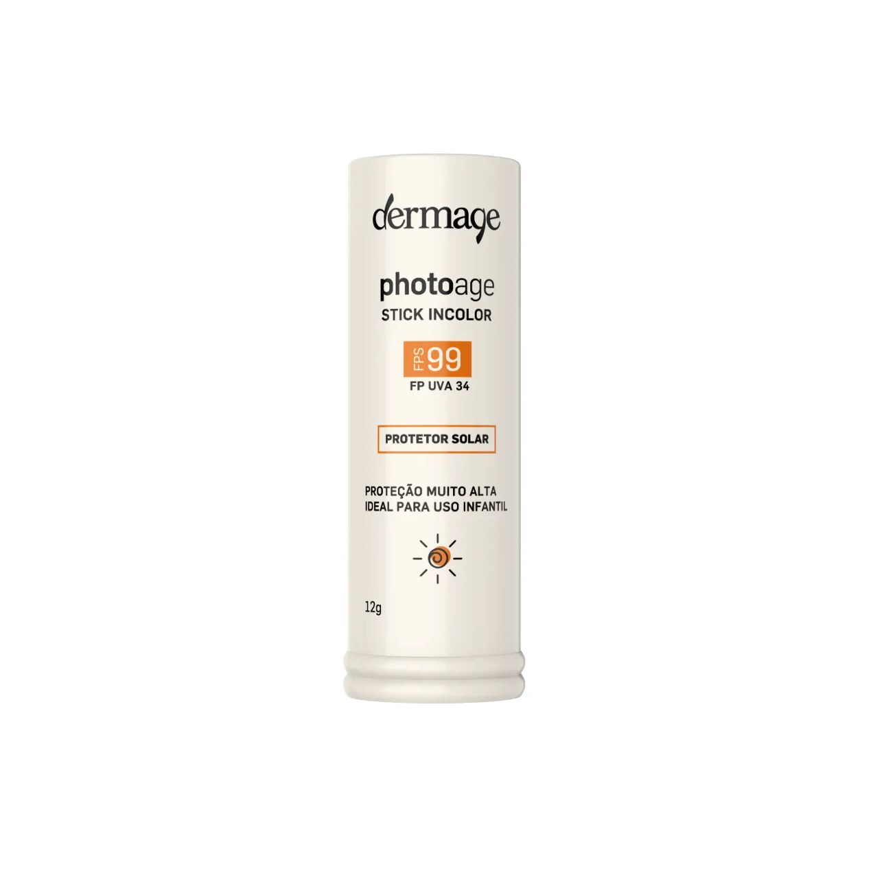 Protetor Solar Facial Stick FPS 99 Photoage Incolor 12g