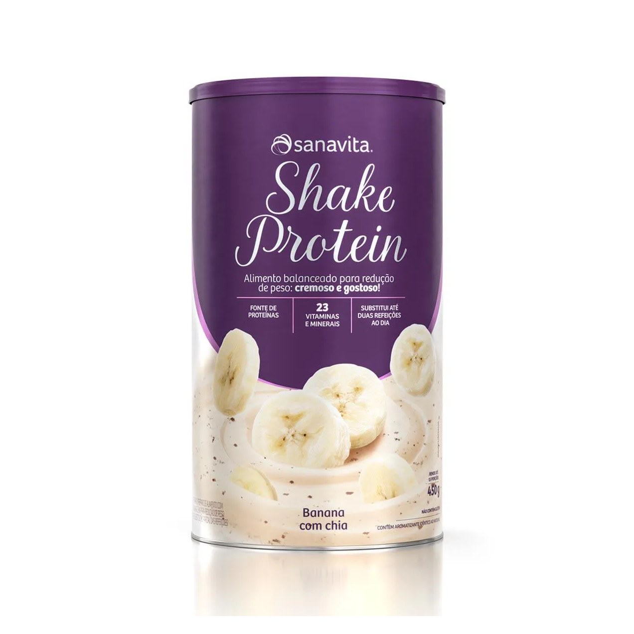 Shake Protein Banana com Chia