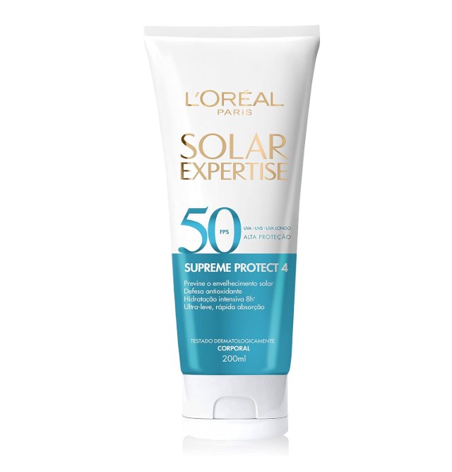 Protetor Solar L’Oréal Paris Solar Expertise Supreme Protect 4 FPS50 200ml