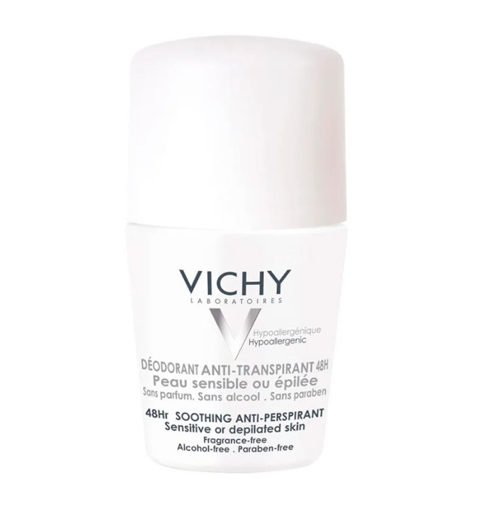 Desodorante Antitranspirante Roll-On Vichy Peles Sensíveis ou Depiladas 48h 50ml