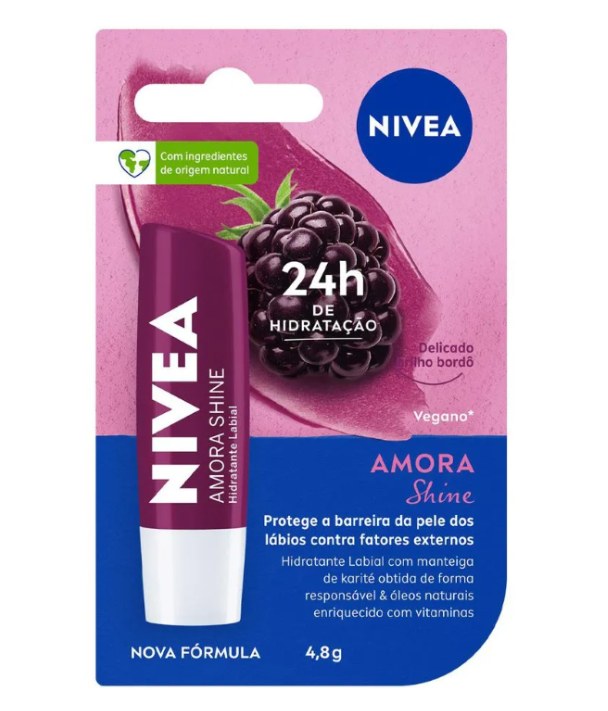 Hidratante Labial Nivea Amora Shine 48g
