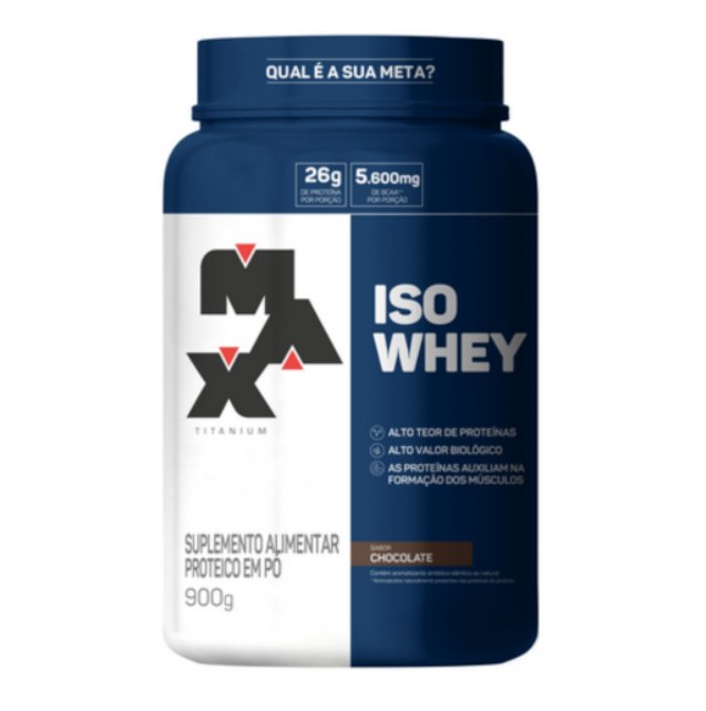 Whey Protein Iso Whey Max Titanium sabor Chocolate 900g