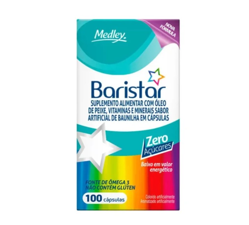 Suplemento Polivitamínico Baristar 100 cápsulas