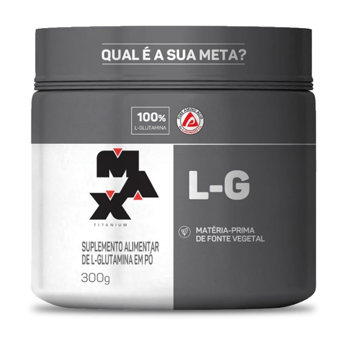 Glutamina em Pó L-G Max Titanium 300g