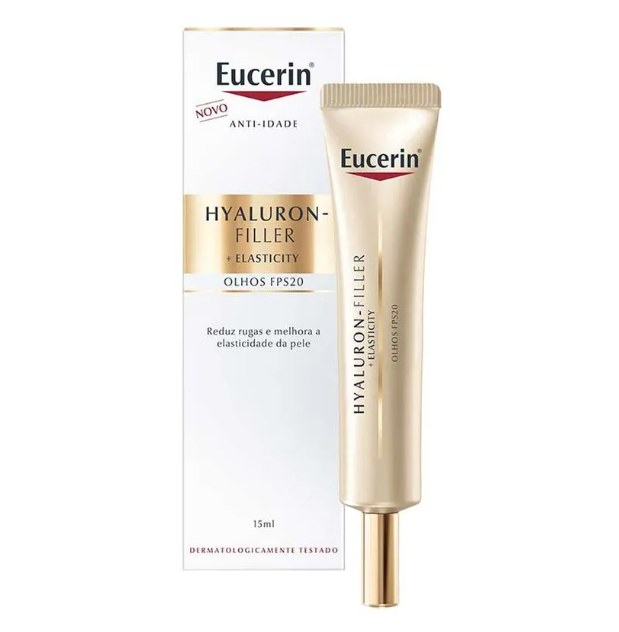 Creme de Olhos Eucerin Anti-Idade Firmador Hyaluron-Filler + Elasticity FPS20 15ml