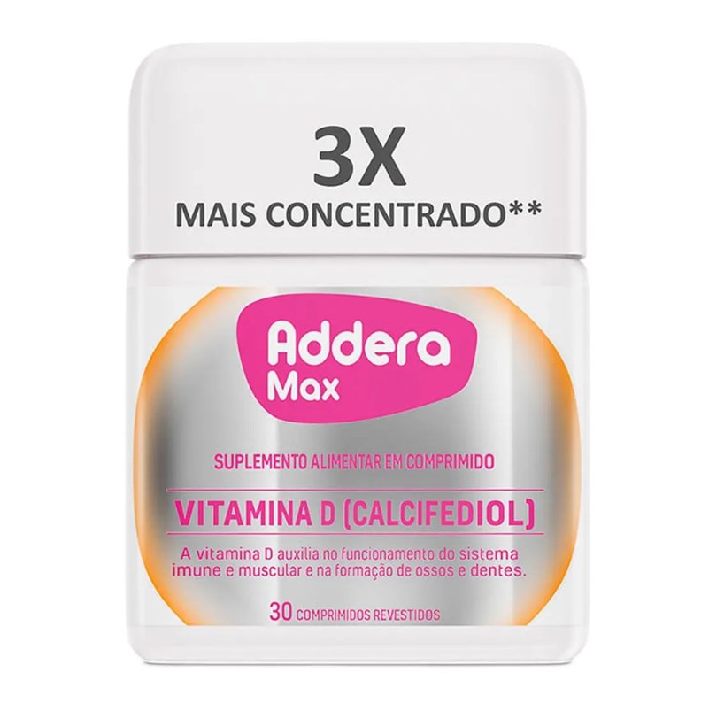 Suplemento Alimentar Vitamina D Addera Max 30 comprimidos
