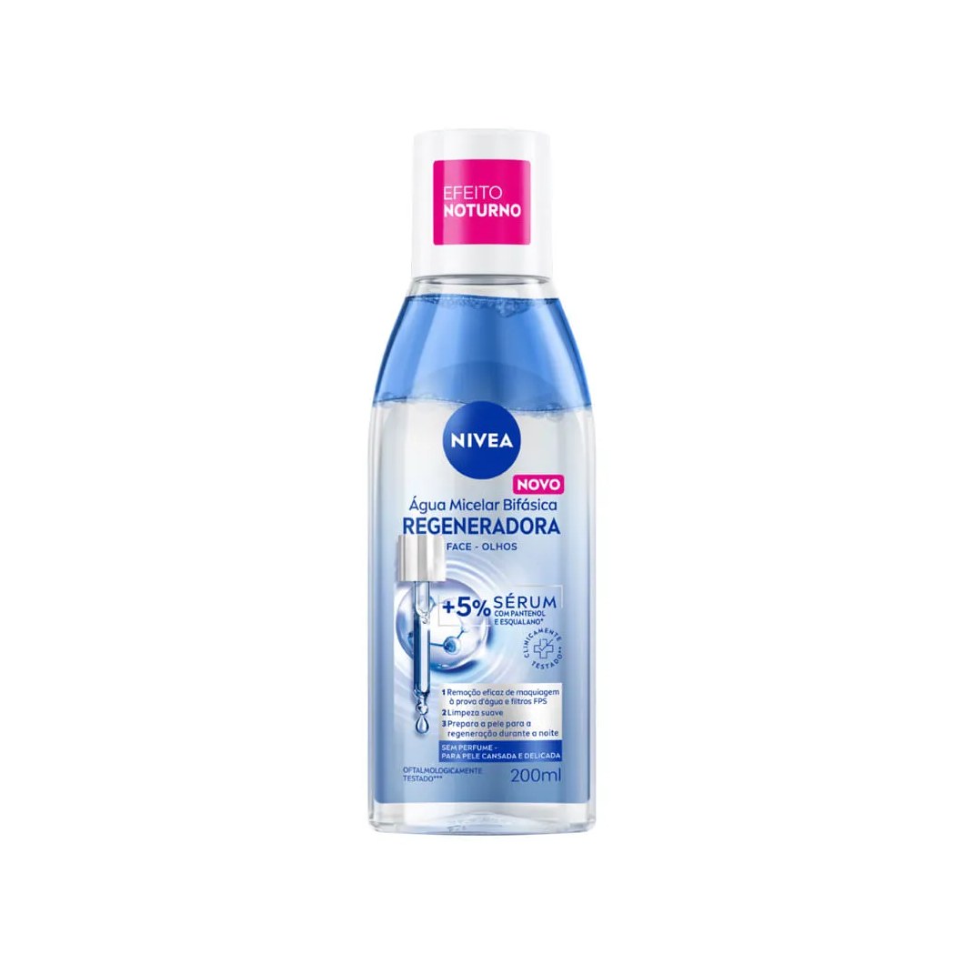 Água Micelar Bifásica Nivea Regeneradora 200ml