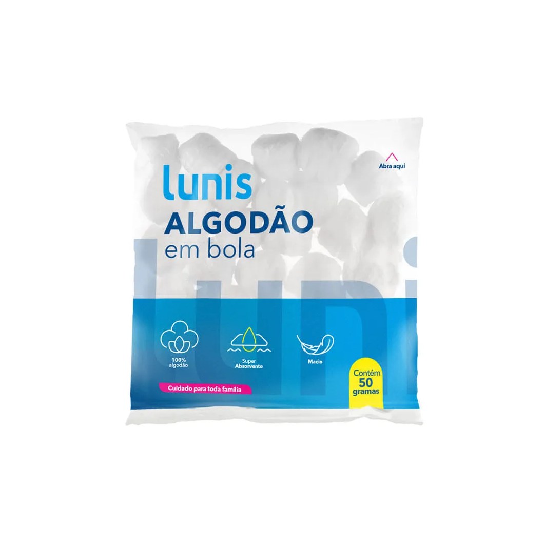 Algodao Lunis 50gr Bolas