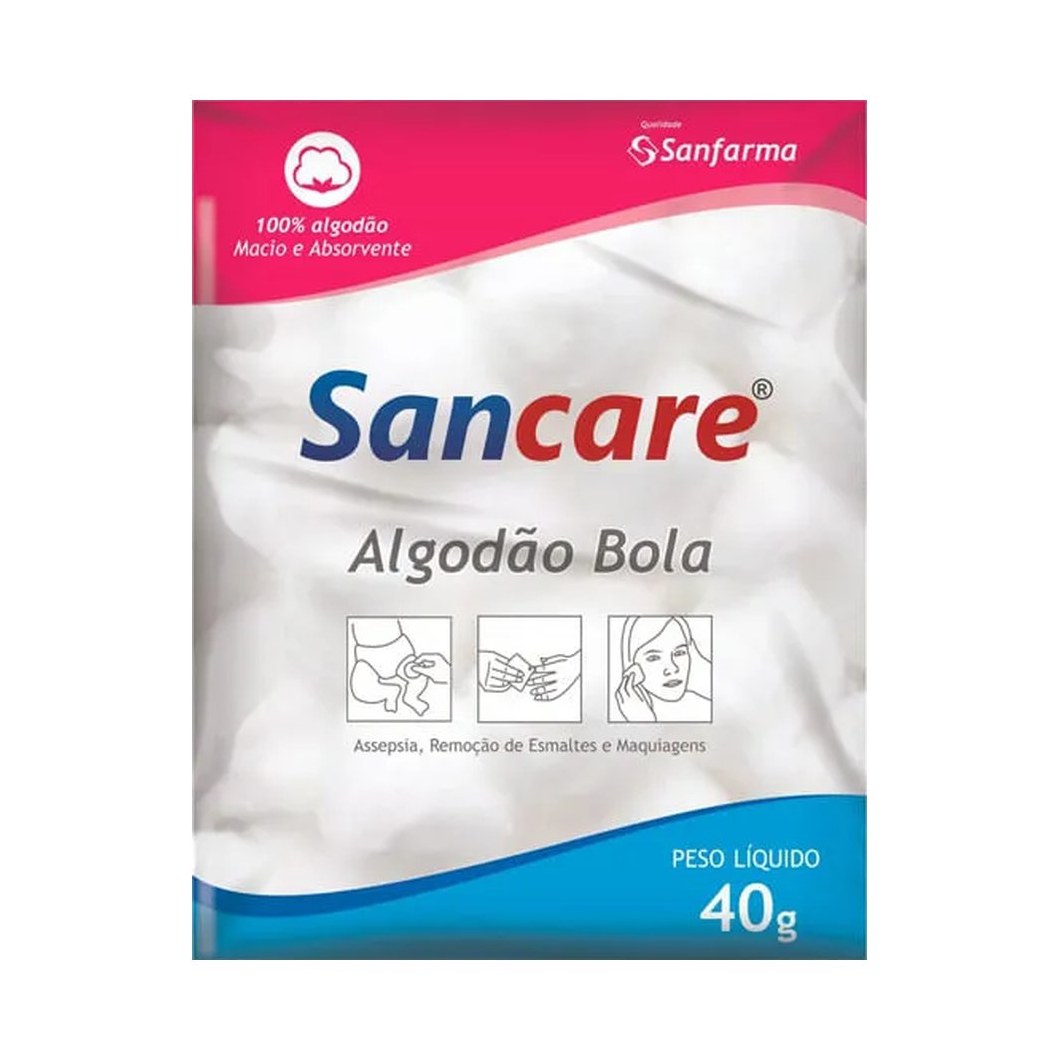 Algodão Sancare Bolas 40g