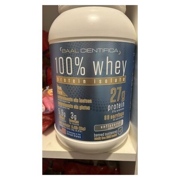 BAAL CIENTIFICA 100% whey protein isolate