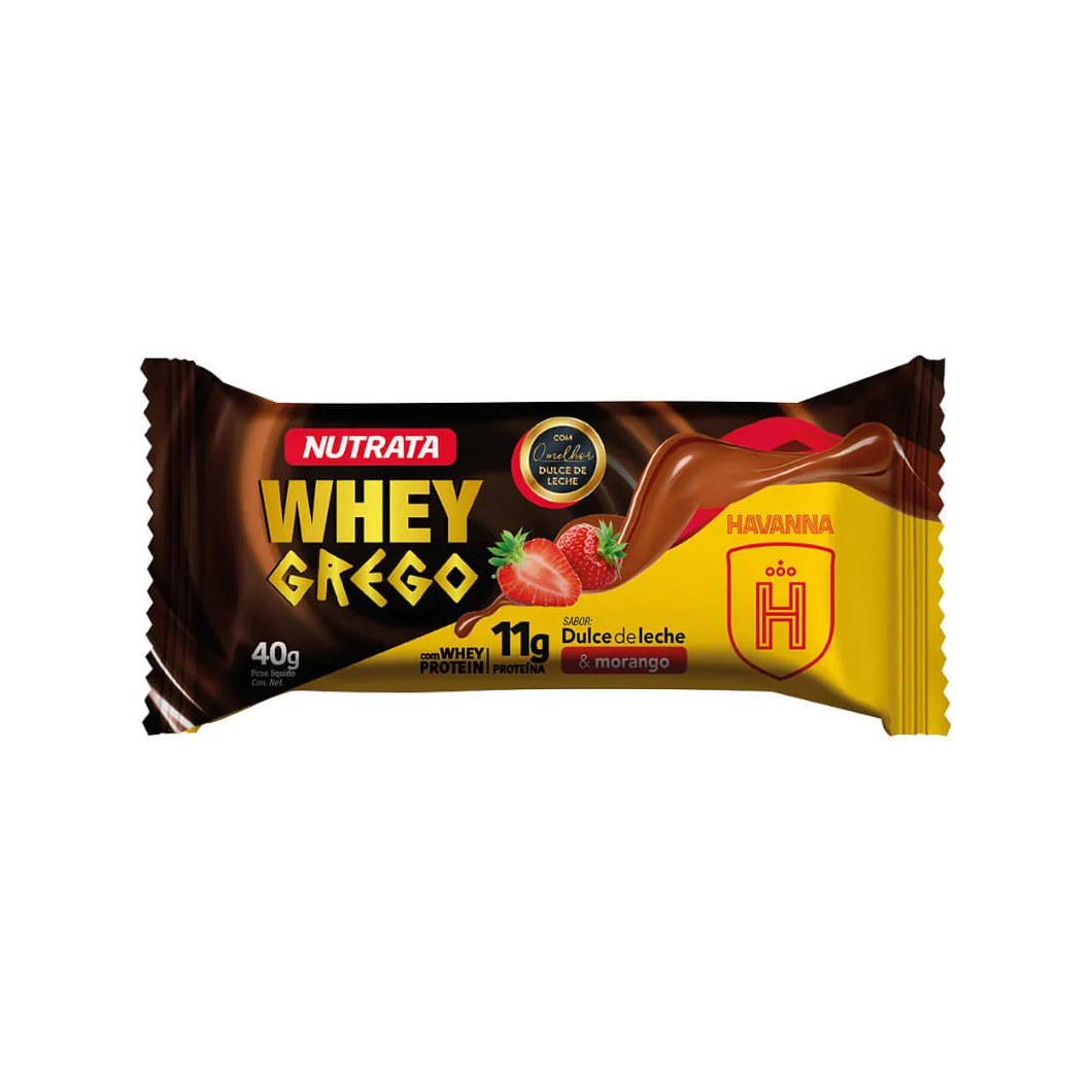 Bar Whey Grego Bar 40gr Dulce De Leche E Morango