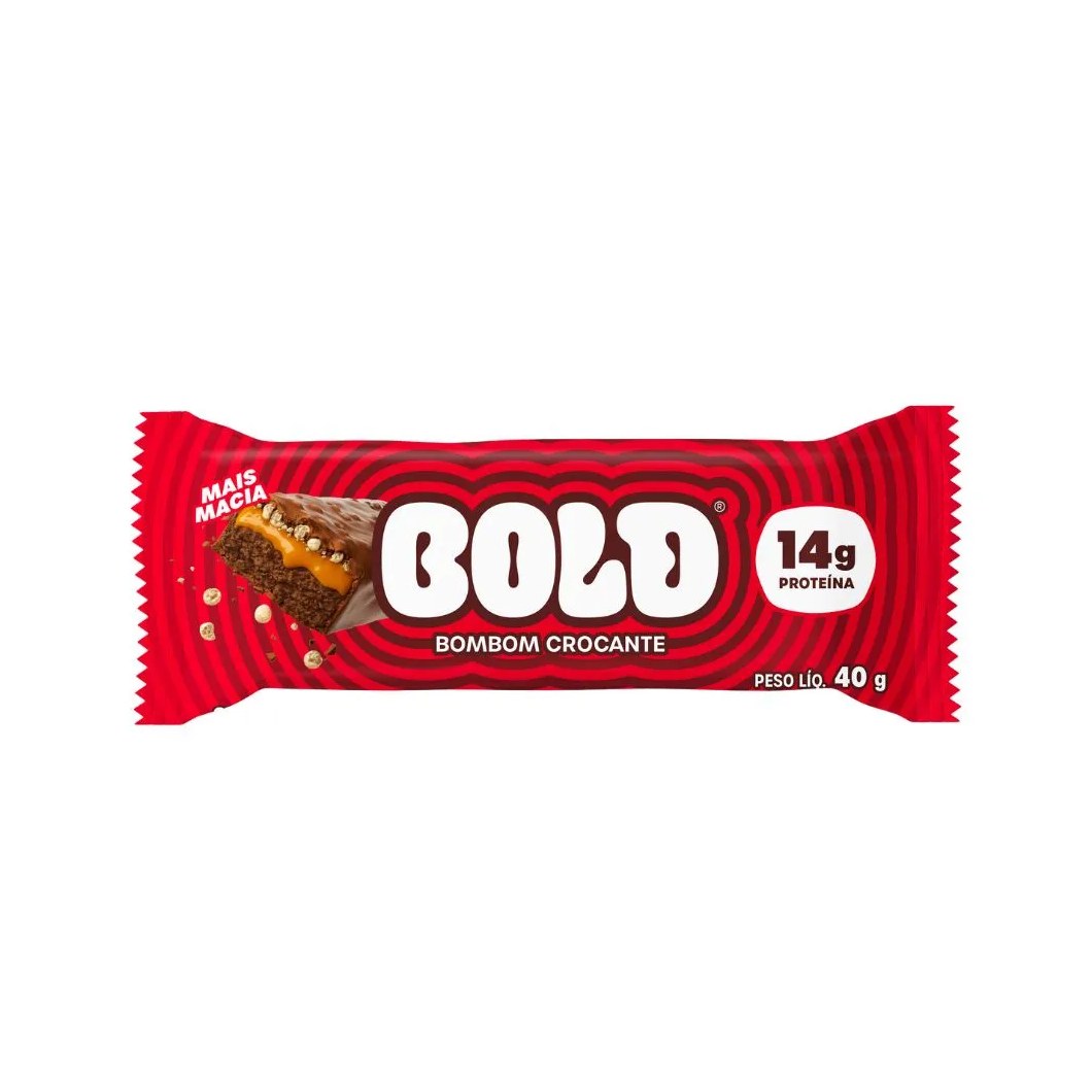 Barra De Proteina Bold Bombom Crocante 40gr
