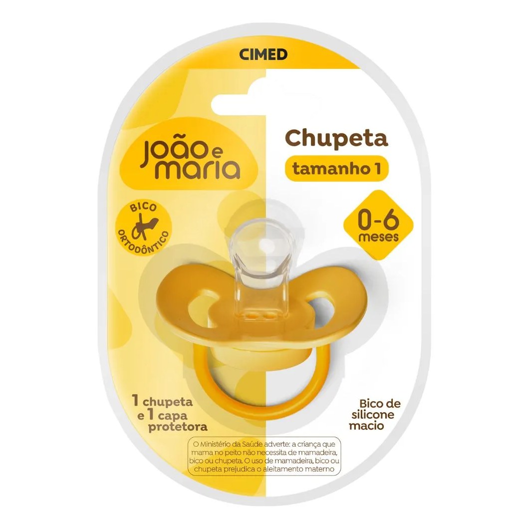 Chupeta Com Capa Protetora João E Maria 0-6 Meses