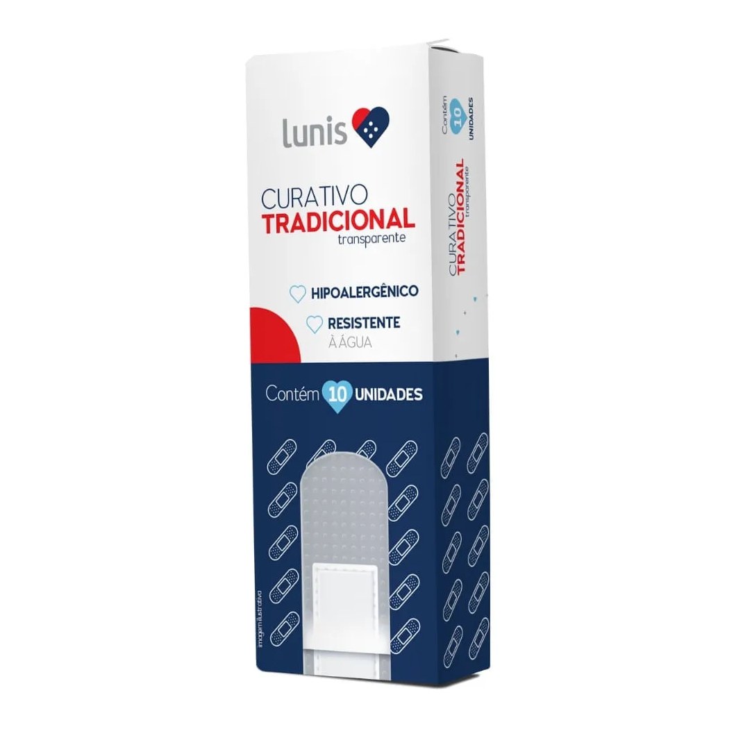 Curativo Transparente Lunis Com 10 Unidades