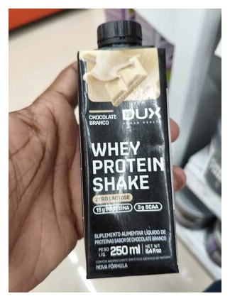 Dux Whey protein Shake Chocolate Branco 250ml