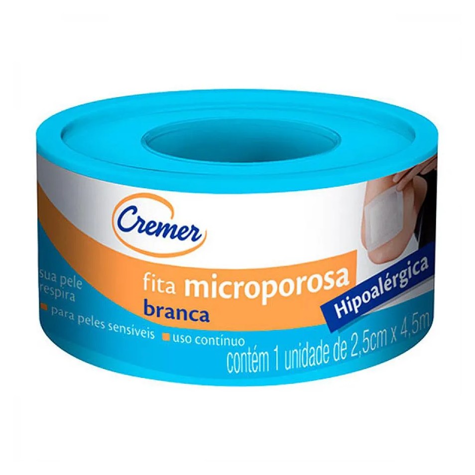 Fita Microporosa Cremer 2,5cmx4,5m Branca