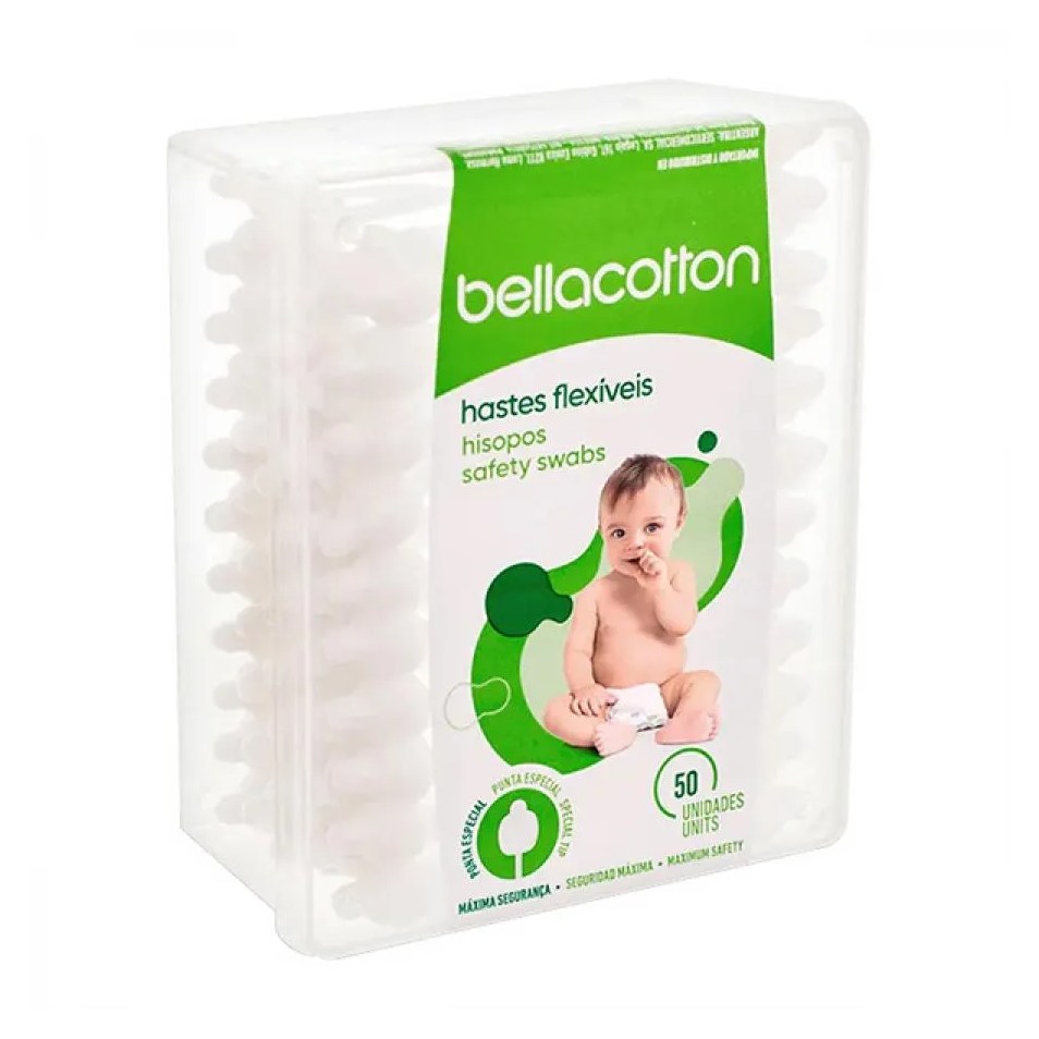 Hastes Flexíveis Bella Cotton Com 50 Unidades Baby