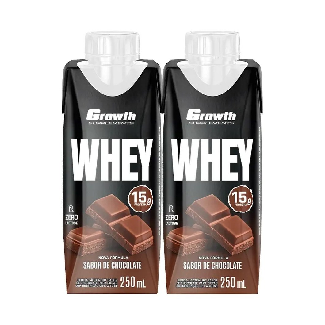 Kit 2x Bebida Láctea Chocolate - Growth Supplements