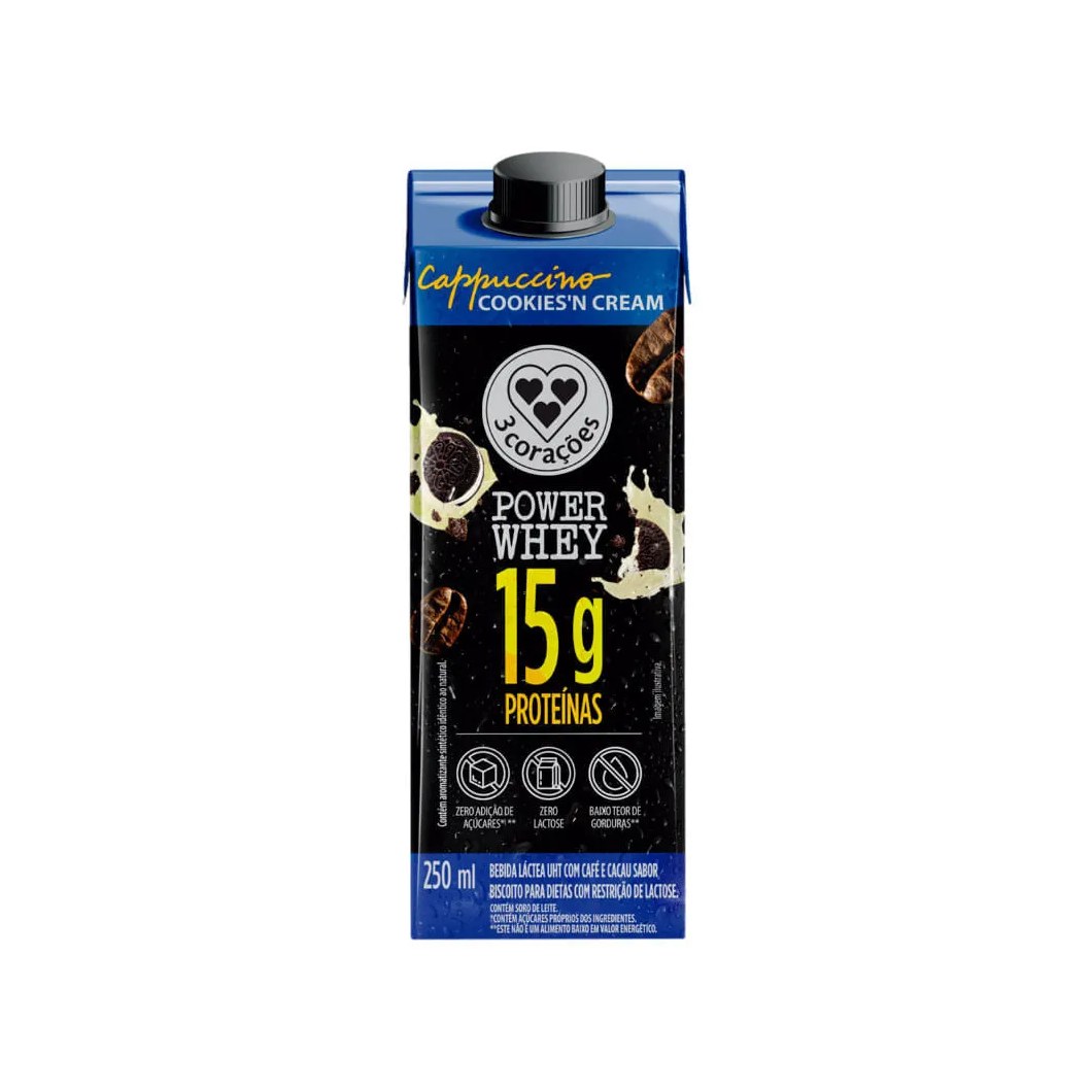 Power Whey 15g Cappuccino 250ml Cookies