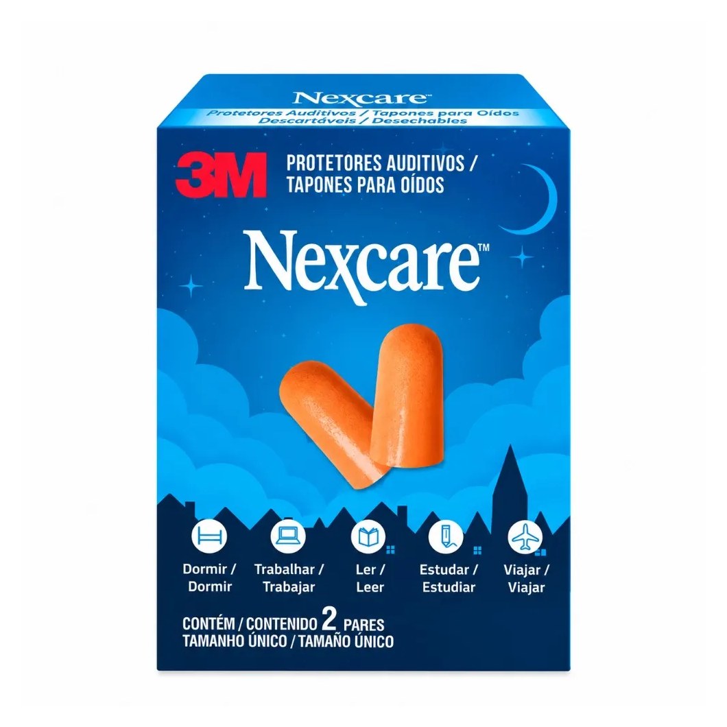 Protetor Auditivo 3m Nexcare 2 Pares
