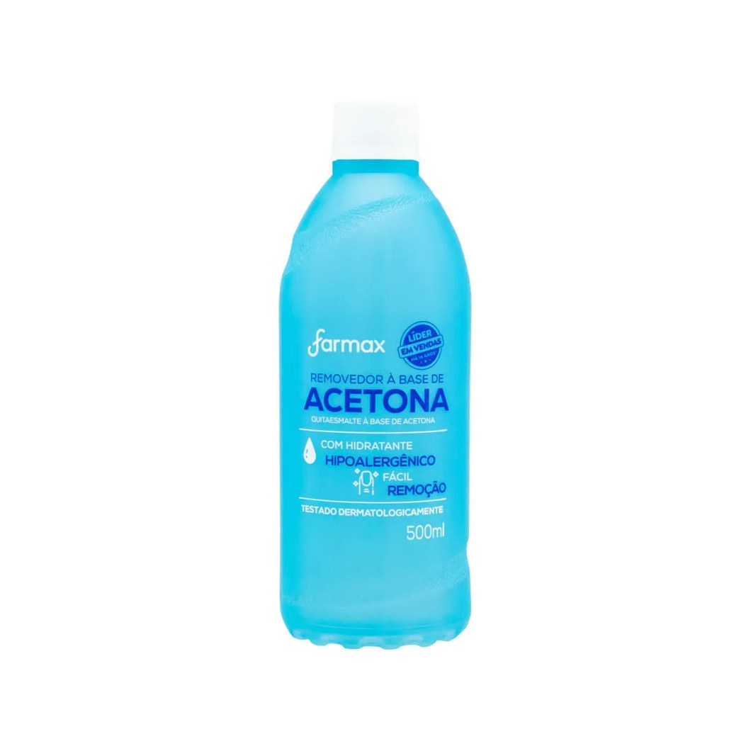 Removedor De Esmalte Farmax 500ml Com Acetona