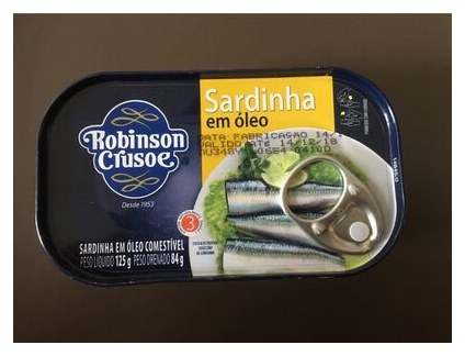 Robinson Crusoe Sardinha com Óleo