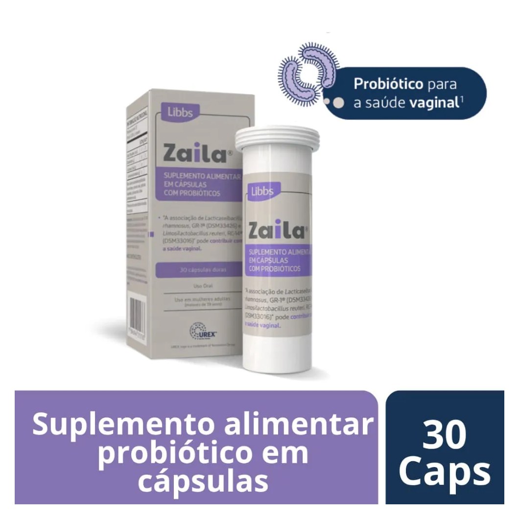Suplemento Alimentar Zaila Com 30 Capsulas Duras