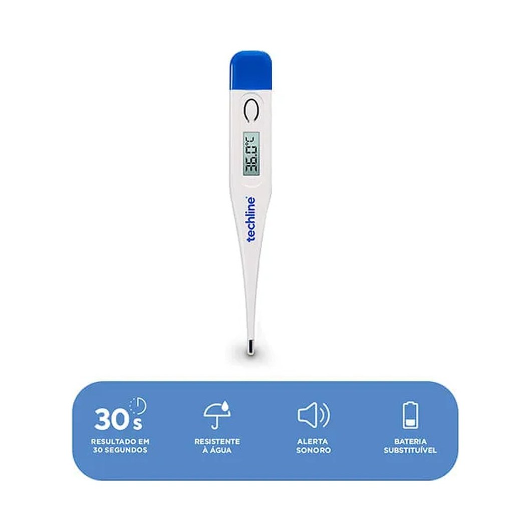 Termometro Digital Branco Techline Ts-101