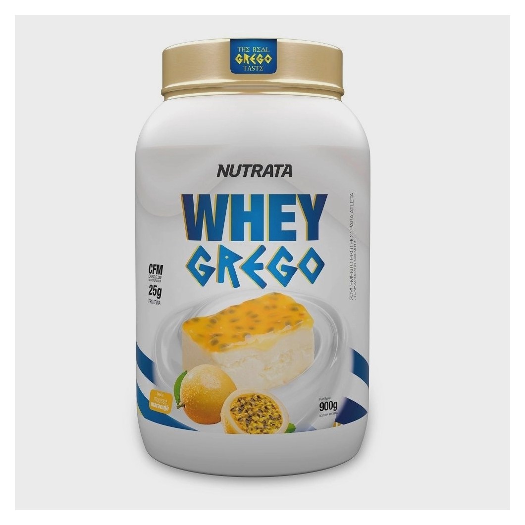 Whey Grego 900gr – Nutrata (Mousse de Maracujá)
